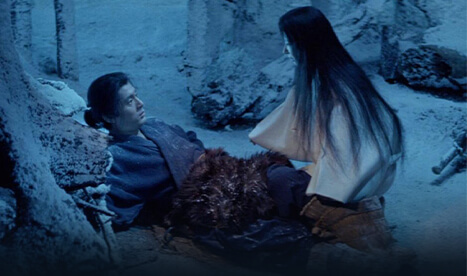 Yuki-onna xuất hiện trong phim kinh dị “Kwaidan” (1964), đạo diễn Masaki Kobayashi. Ảnh: letterboxd.com